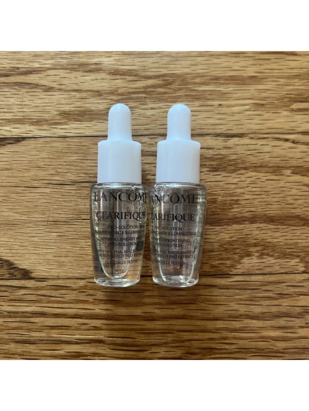 2 X Lancome Clarifique Refining Brightening Pro Solution 0.23 Oz Each New